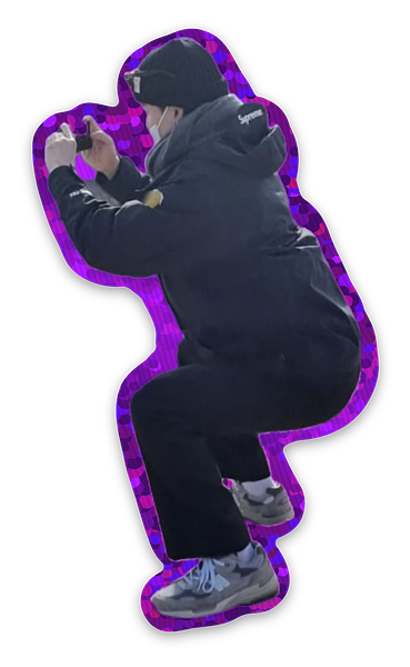 Glitter stickers