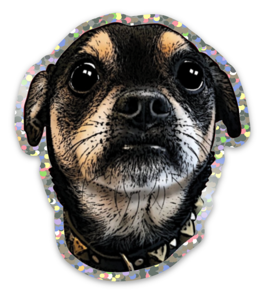 Glitter stickers