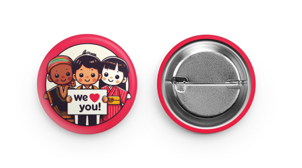 38 mm Round buttons