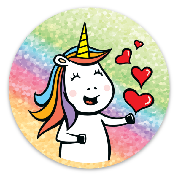 Glitter stickers