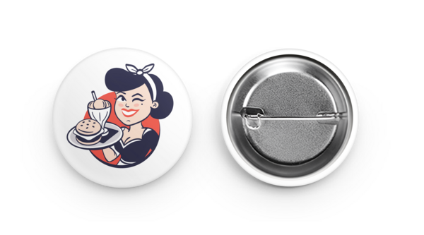 38 mm Round buttons