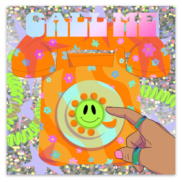 Glitter stickers