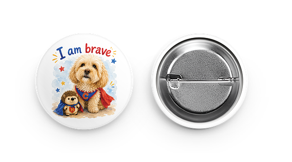 38 mm Round buttons
