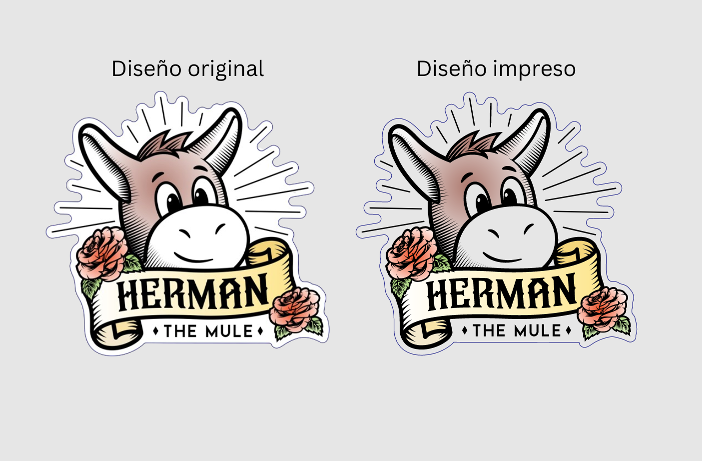 diferencias en los diseños de tatuajes temporales al usar tinta blanca