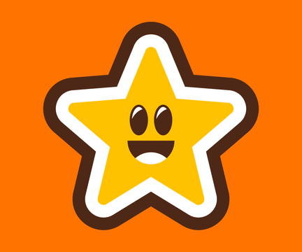 Offset Path in Adobe Illustrator on a star shape