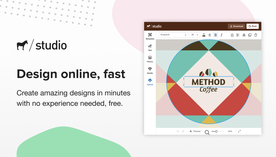 Free online image editor like Photoshop - Studio by Sticker Mule