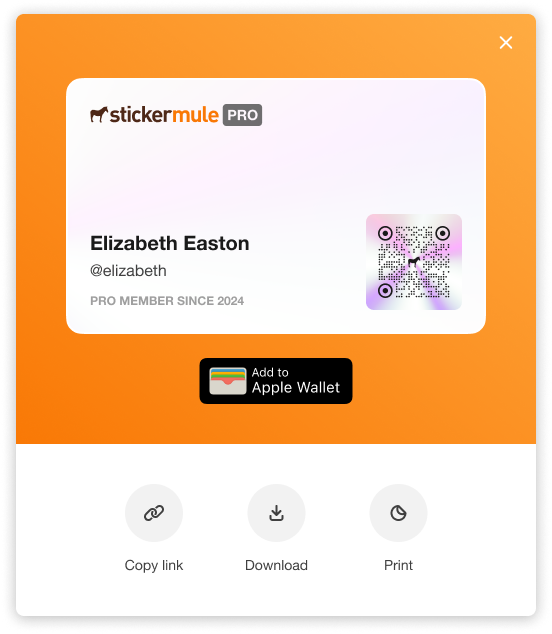 Sticker Mule Pro card