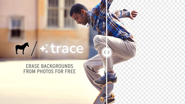 erase backgrounds with Trace