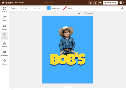 Personalized movie poster Toy Story