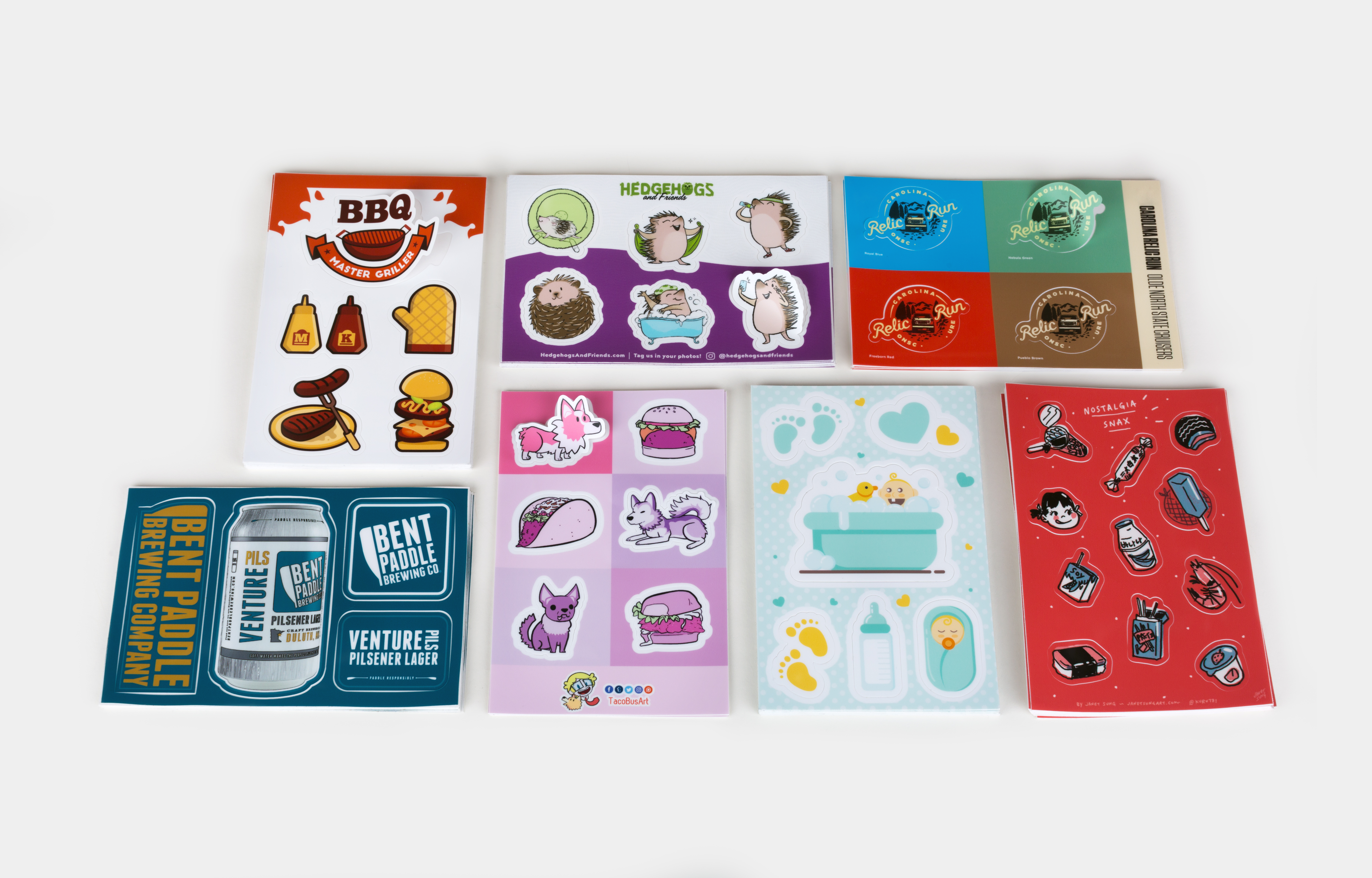 Comidas, animales y mascotas stickers aesthetic