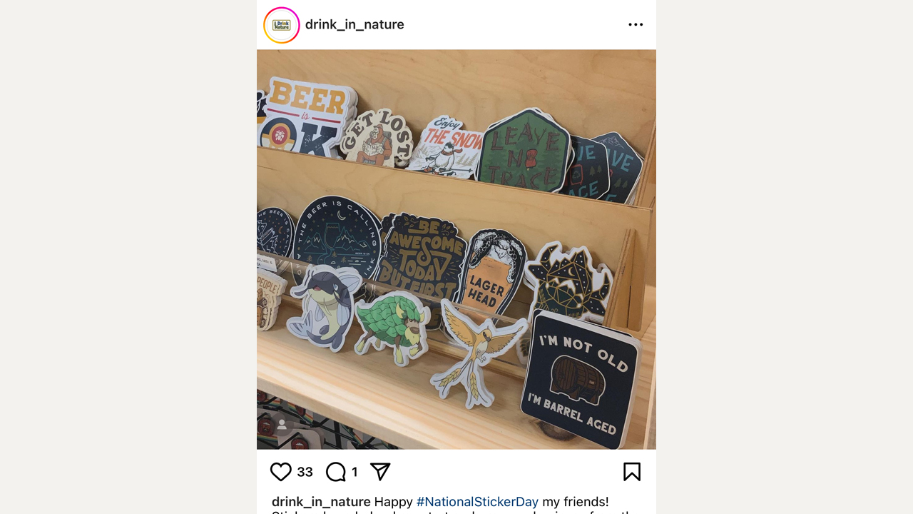 Instagram post with photography