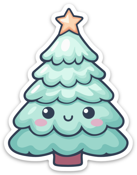 pegatina guapa navideña