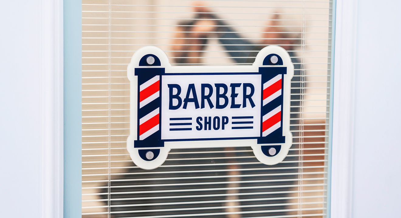 acrylic sign cut to custom shape