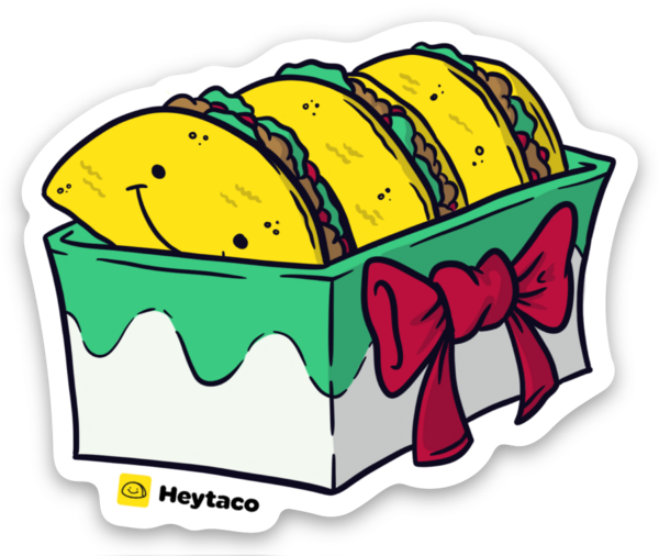 pegatina guapa de tacos