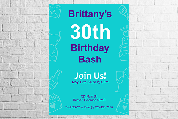 la mejor fuente para usar en un poster - prueba arial