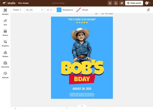 Sticker Mule Studio Poster Typography