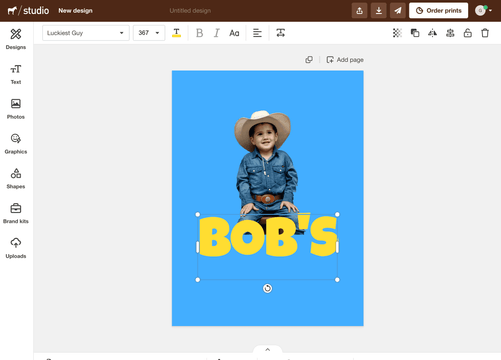 Personalized movie poster