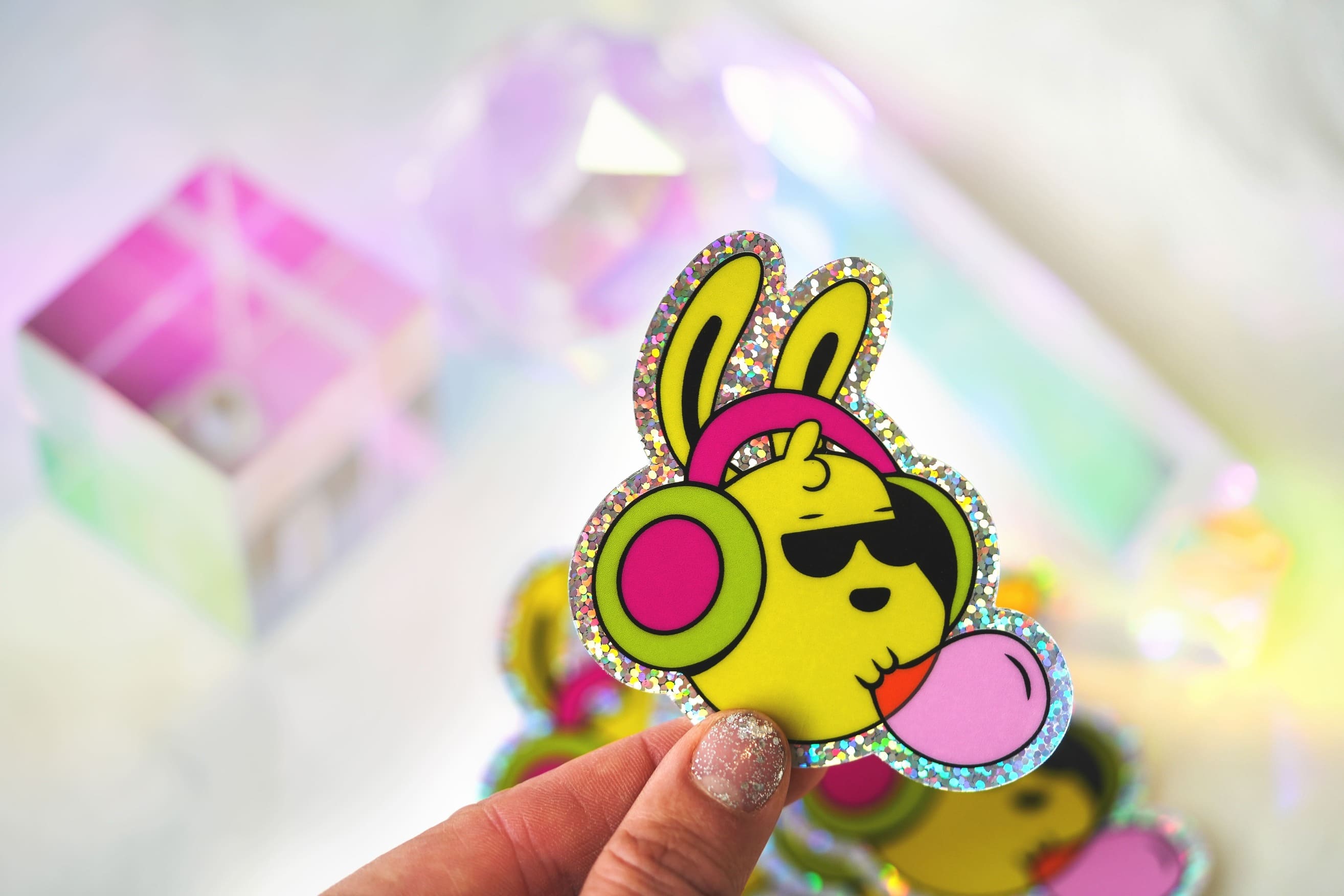 glitter stickers sticker design trend