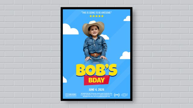 Personalized movie poster