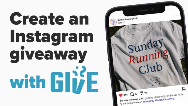 how to create an Instagram giveaway with Give