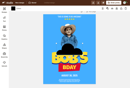 Importing a SVG cloud into Sticker Mule Studio