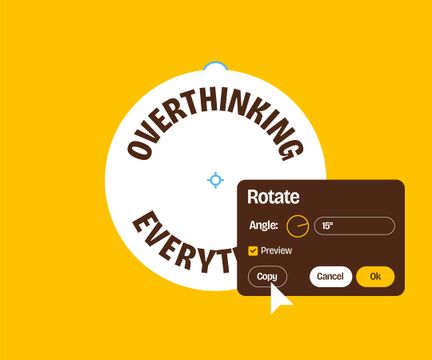 Aggiunta di un'impostazione di 15 gradi allo strumento Ruota in Adobe Illustrator