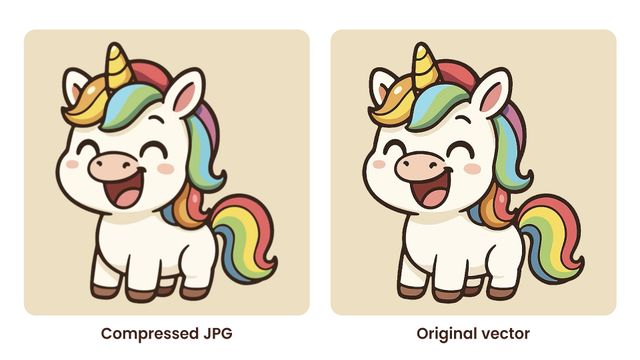 compressed image vs vector image