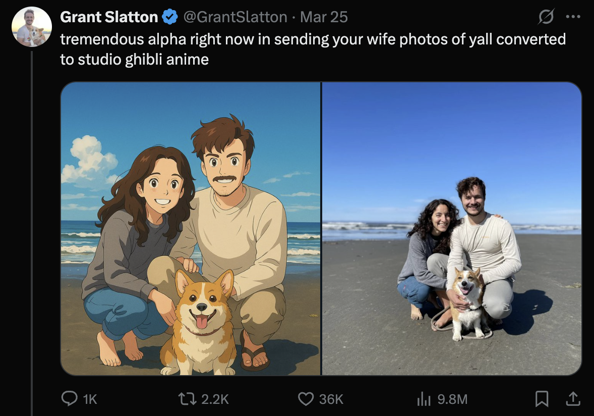 grant slatton studio ghibli photo transformation