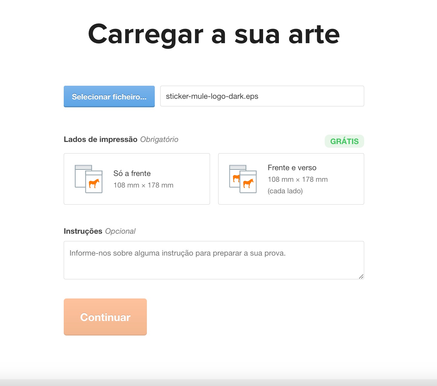 Envelopes de plástico