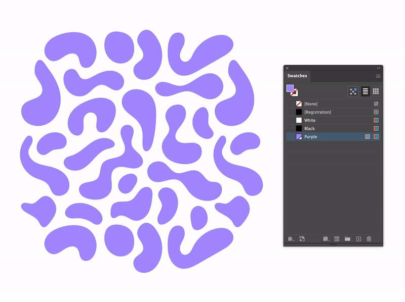 arrastra el patrón a tus muestras