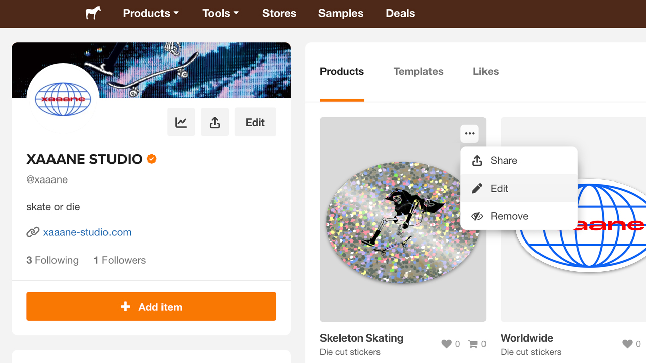 sell stickers on sticker mule