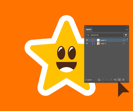 Layers panel in Adobe Illustrator