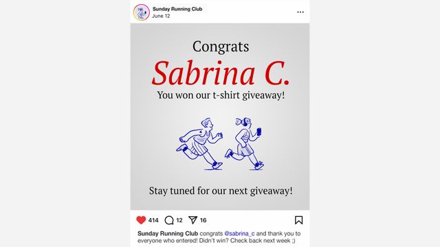 giveaway winner announcement