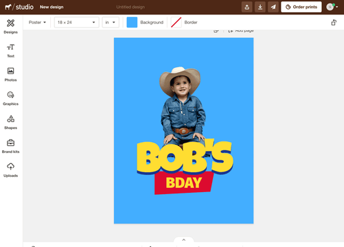 Sticker Mule Studio Poster Cowboy