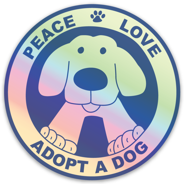 pegatina guapa de un perro