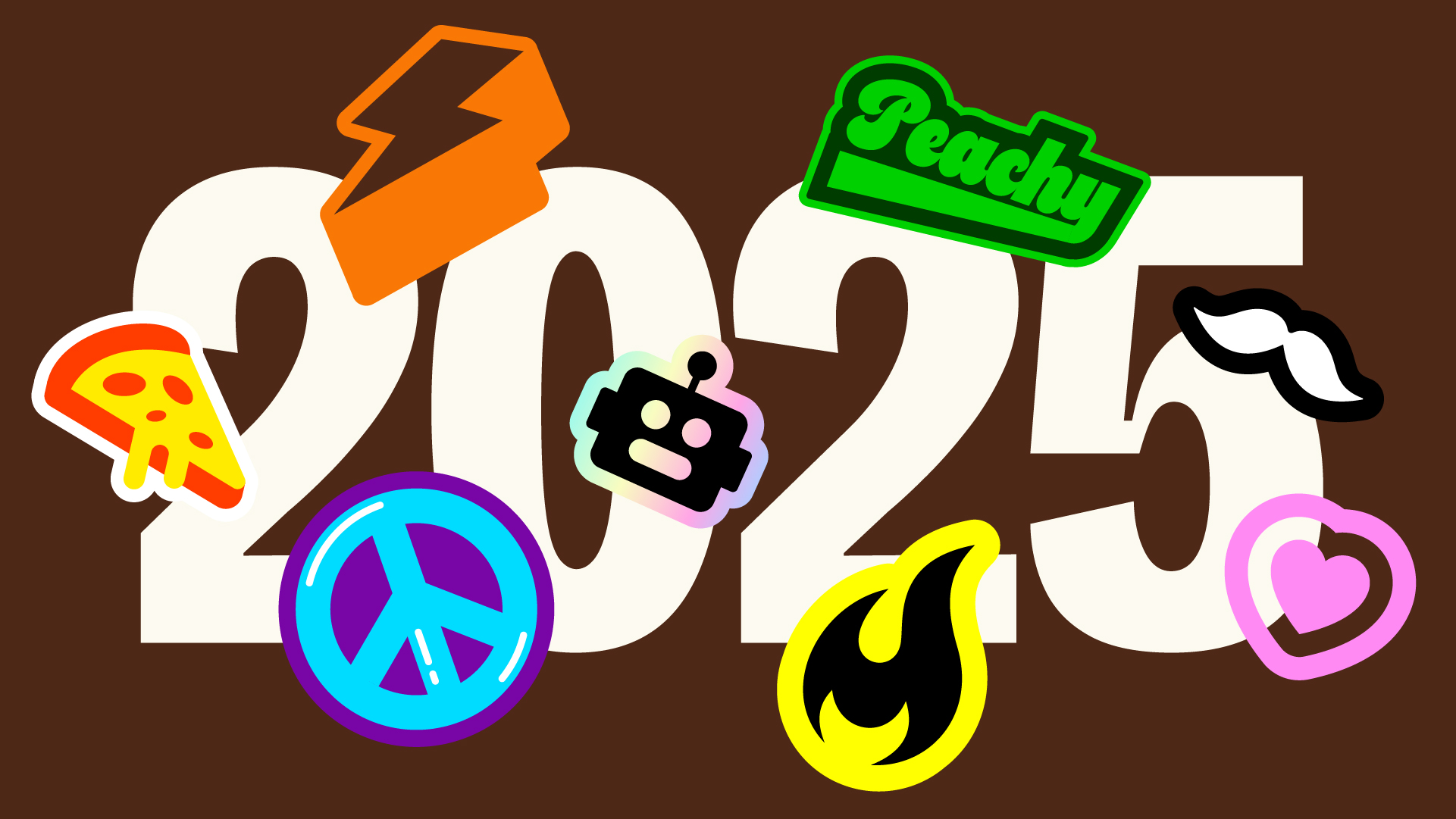 Tendances des designs de stickers en 2025