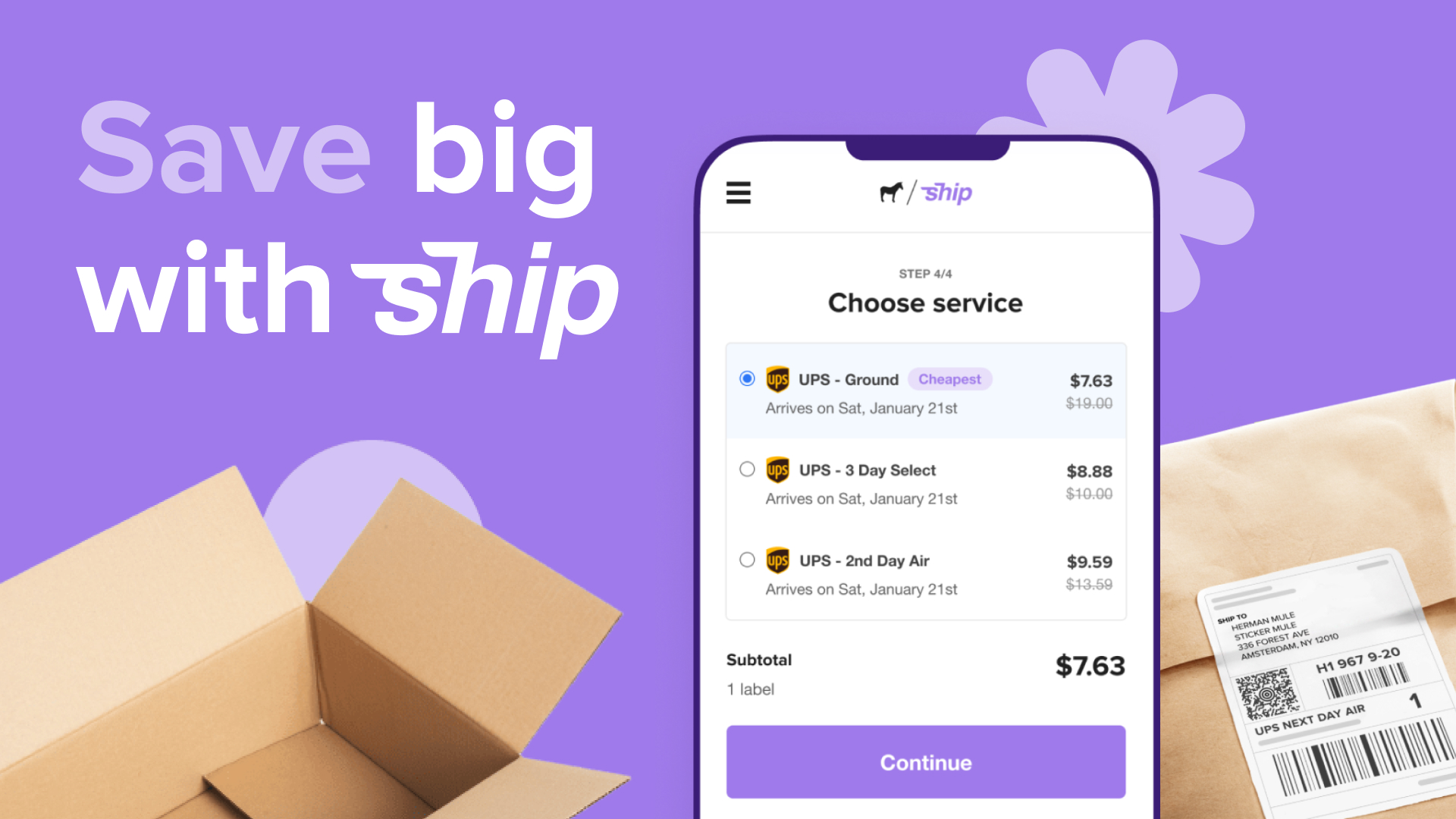 How to print a UPS shipping label. And save big.