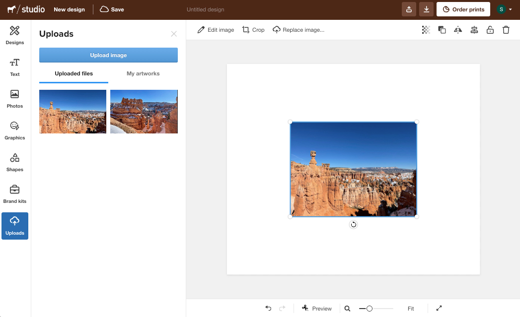 upload image to sticker mule studio