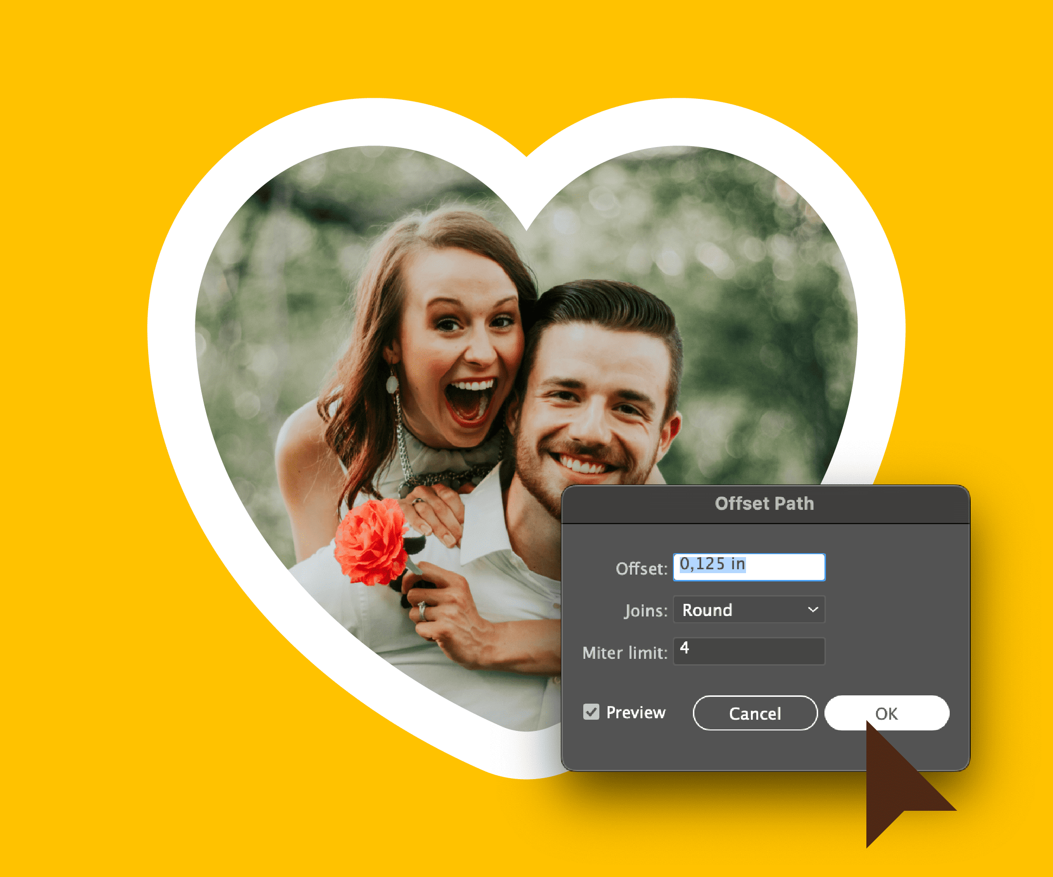 offset path in adobe illustrator