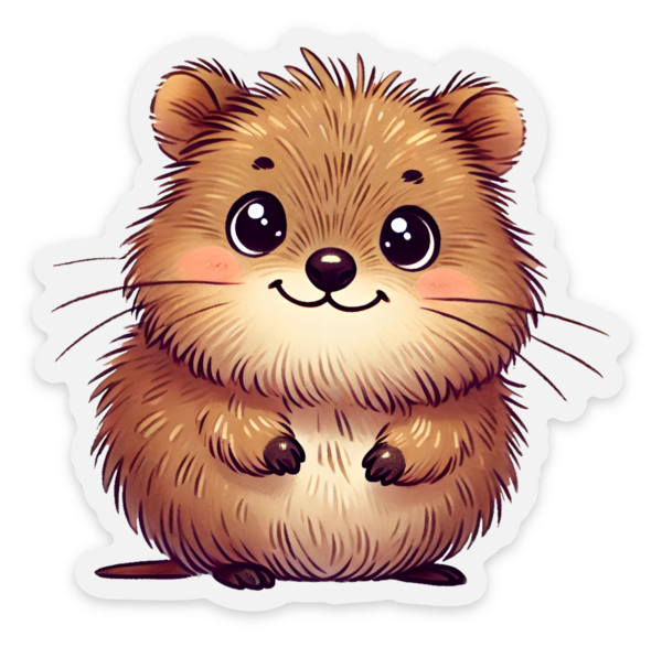 pegatina guapa de quokka