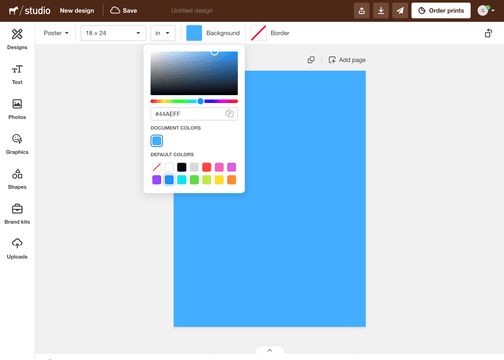 Sticker Mule Studio Editor Color