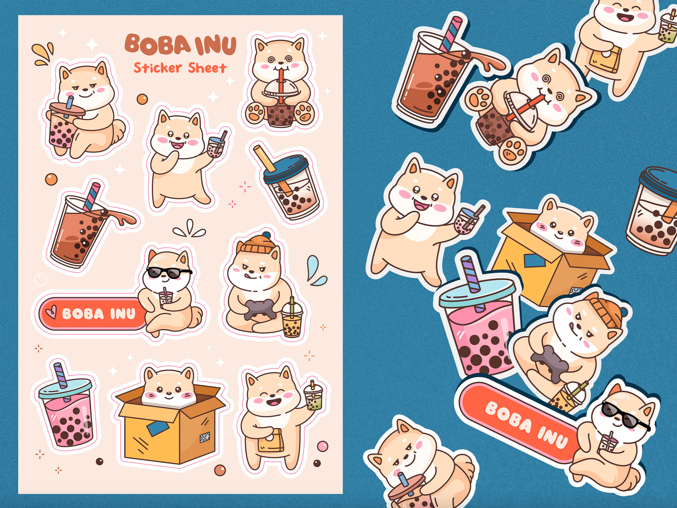 kawaii sticker design trend