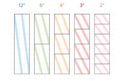 Tailles des rubans adhésifs personnalisés