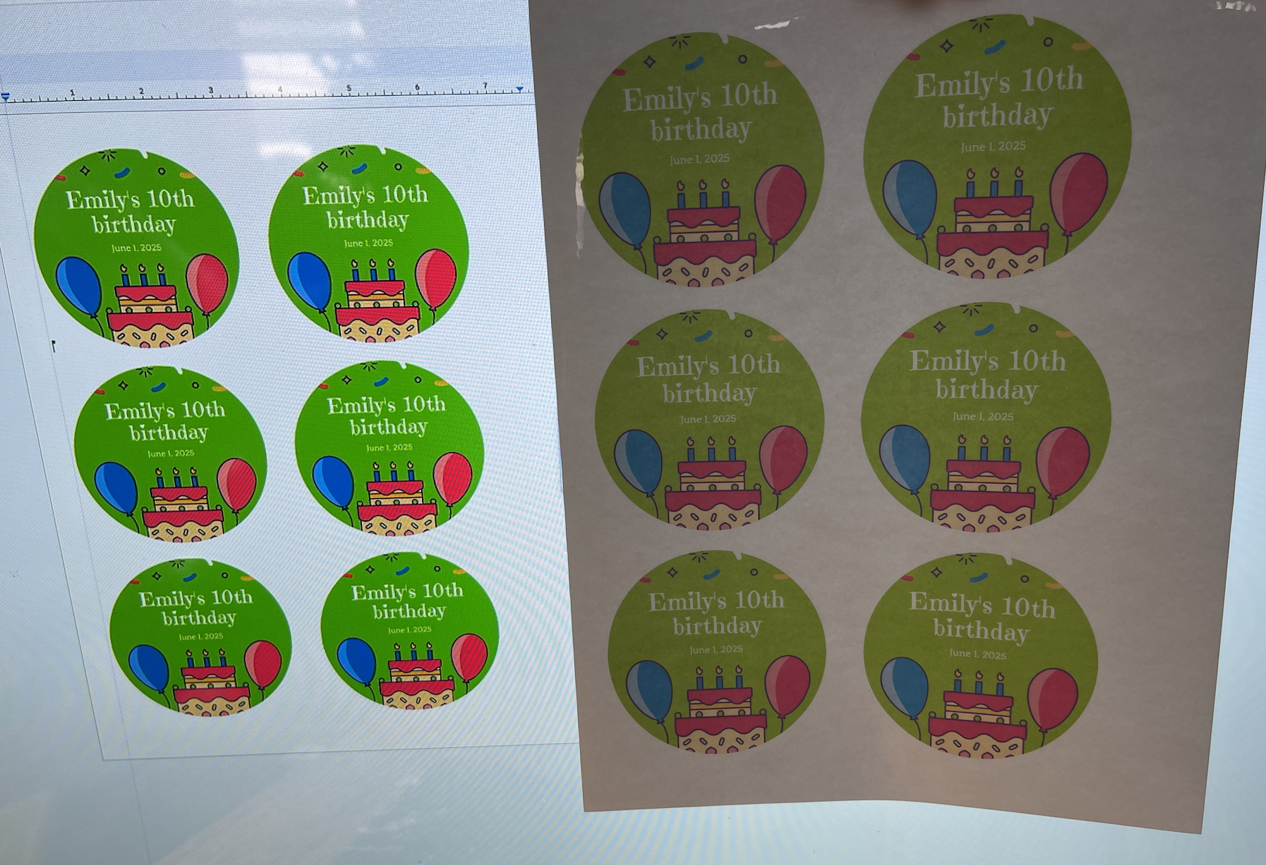 colors on screen vs colors in print