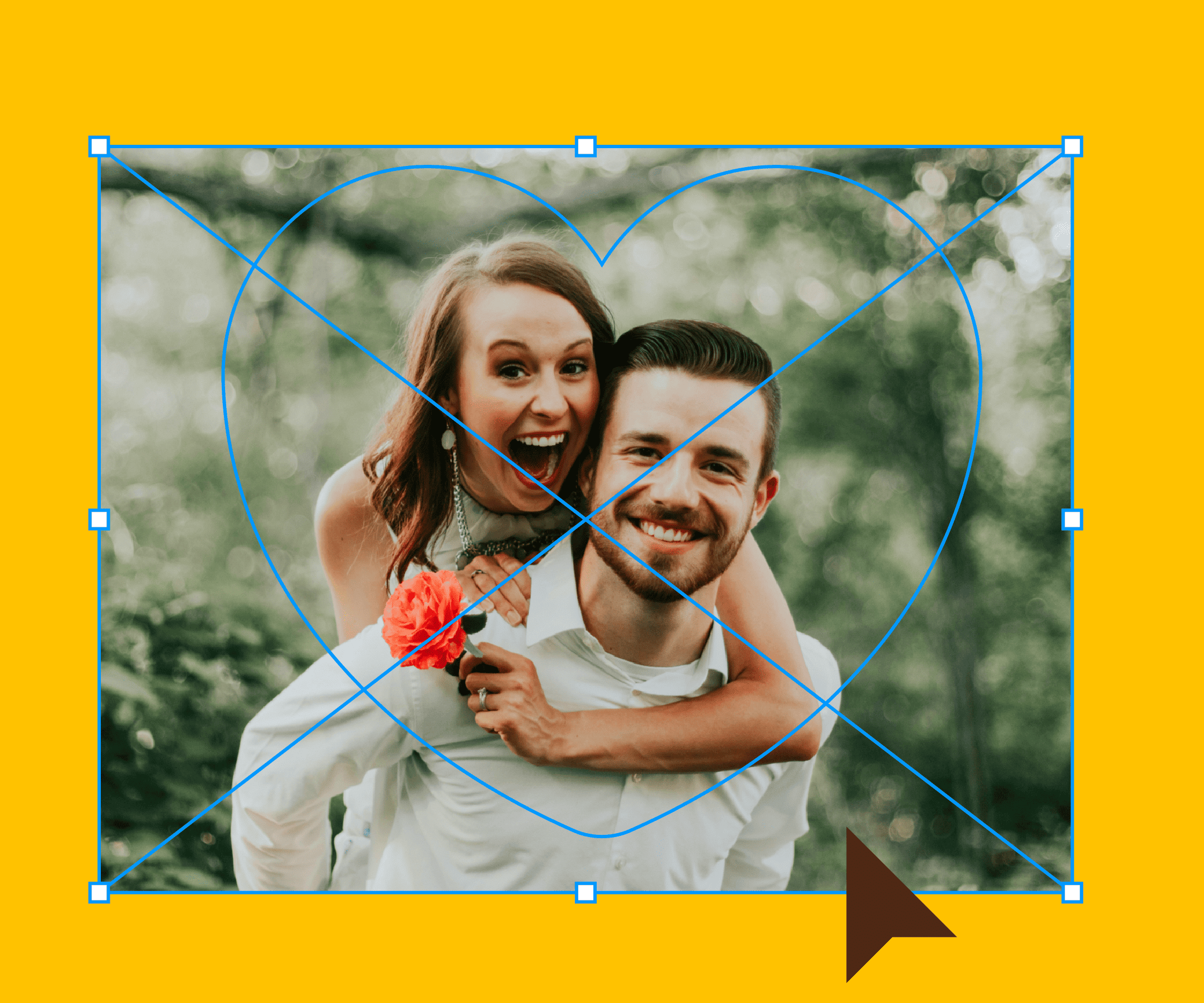 select both your shape and your image