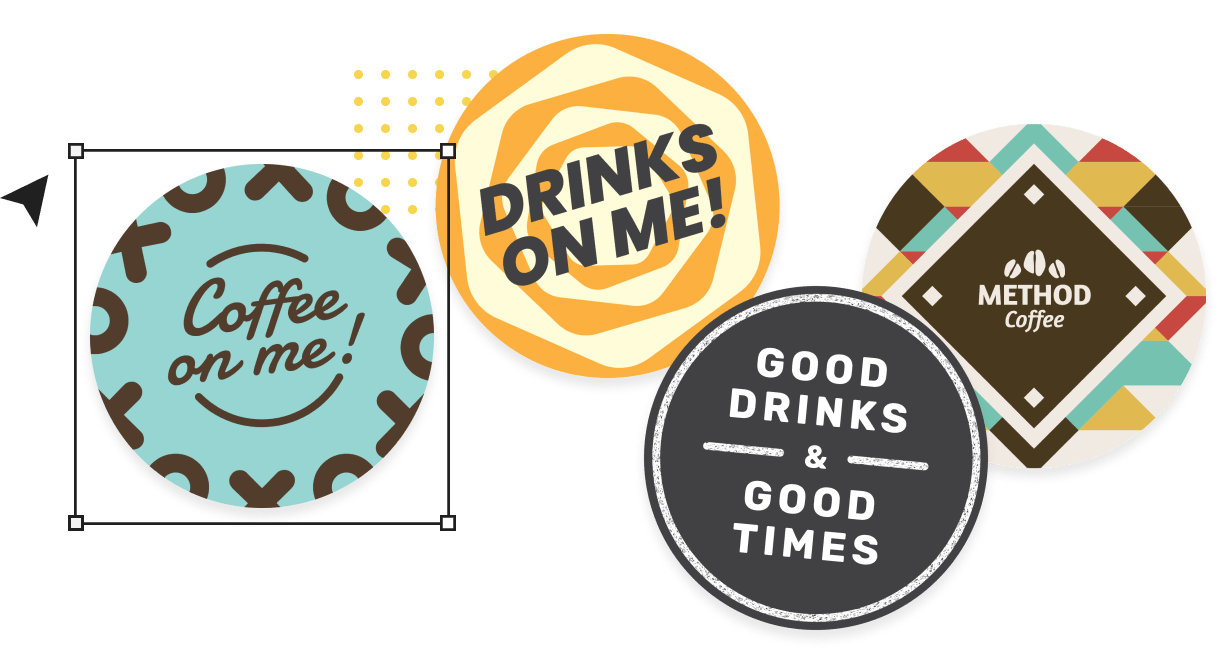 Create and design coasters online with a tool called Studio