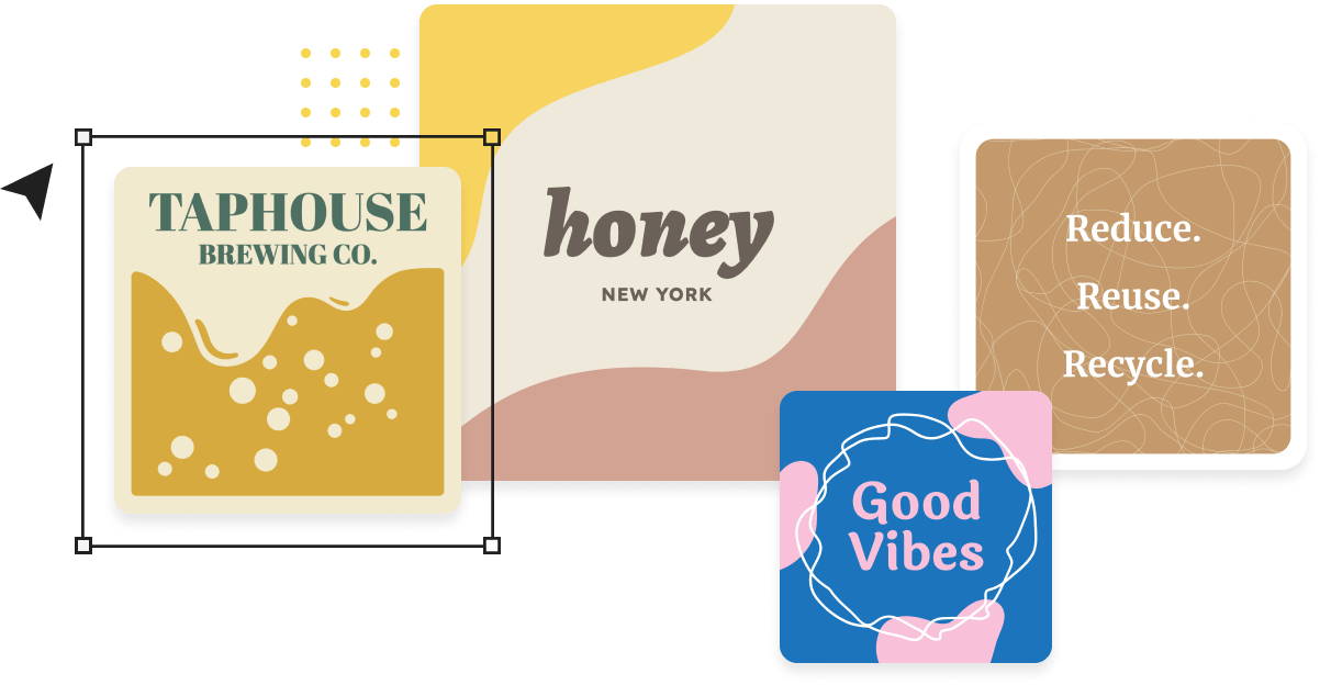 Design rounded corner labels online with Studio Create and design rounded corner labels online with a tool called Studio