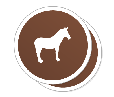 Circle stickers Free shipping Sticker Mule Germany