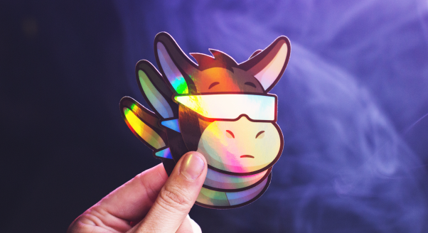 Holographic sticker
