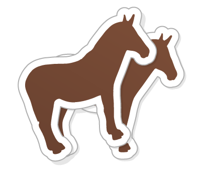Stickers découpés à la forme